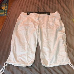 White Cargo Shorts